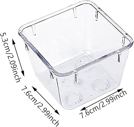 BILIKEYU Clear Plastic Drawer Organizer Set: 4 Sizes, Desk Drawer Divider, Makeup, Jewelry, Kitchen, Bedroom, Bathroom Organizer