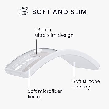kwmobile Case Compatible with Xiaomi 11T  11T Pro Case - Slim Protective TPU Silicone Phone Cover - White