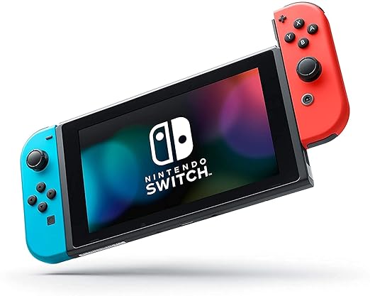Nintendo SwitchTM with Neon Blue and Neon Red JoyConTM (Renewed)