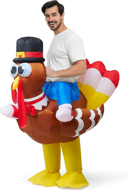 Spooktacular Creations Inflatable Riding Turkey Costume, Adult
