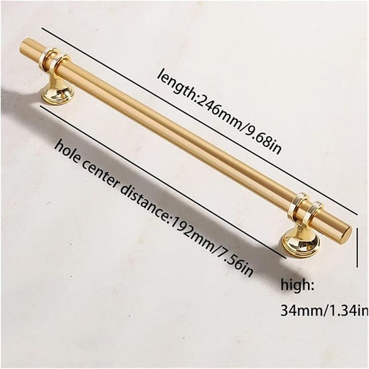 Aluminum Alloy Black Gold Door Handle Wardrobe Kitchen Cabinet Drawer Solid Handle Furniture Handle European Modern Hardware