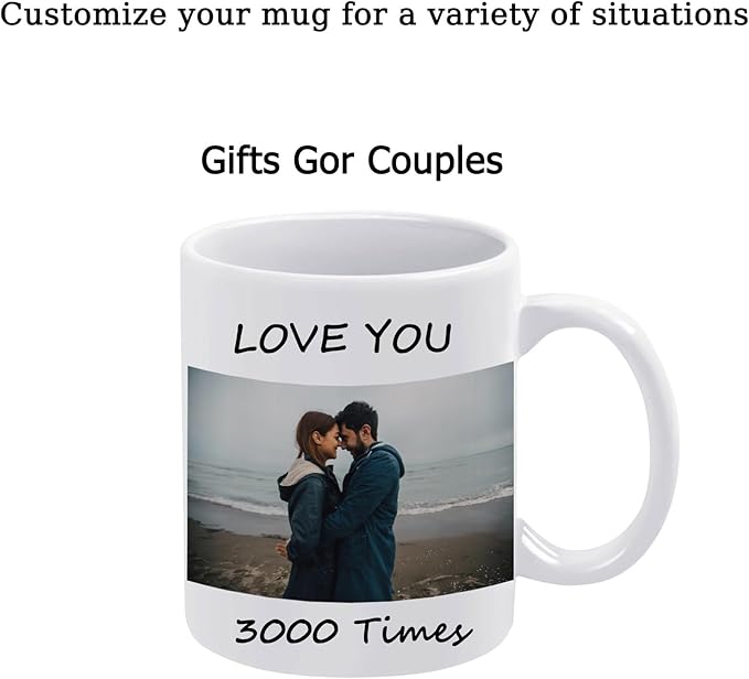 Custom Text Image Mug, Personalized Coffee Mug, Mug Warmer as Gift for Work, Business and Travel Coffee Mug Cup for Mother Mother's Day, Gift for Girlfriend in Valentine's Day (Wine)