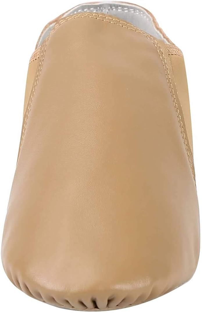 Dynadans PU Leather Jazz Shoe Slip On Dance Shoes with Arch Insert for Girls and Boys (Toddler/Little Kid/Big Kid)