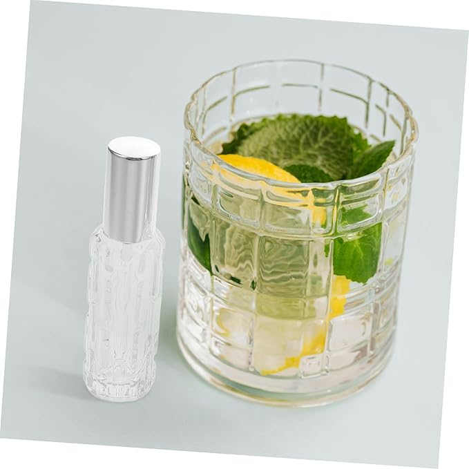 4pcs Transparent Glass Bitters Spray Bottles with High Sensitivity Pump for Absinthe and Cocktail Ingredients Home Bars and Professional Bartending