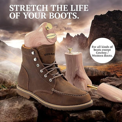 Boot Trees, Cedar Boot Tree for Men, Shoe Tree for Boots, Boot Stretcher & Shaper