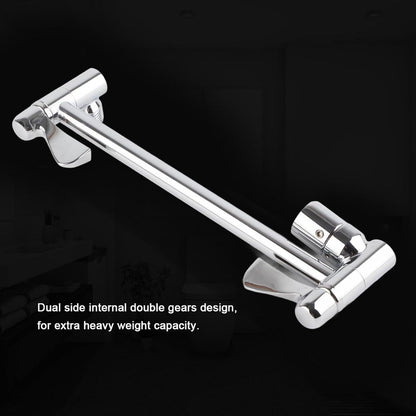 Garosa 10 in Adjustable Brass Shower Arm Extension, Brushed Nickel