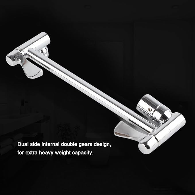 Shower Arm Extension, Adjustable Shower Extension Arm 10 Inch Brass Shower Arm Extender Hardware Brushed Wall, Shower Arms and Slide Bars