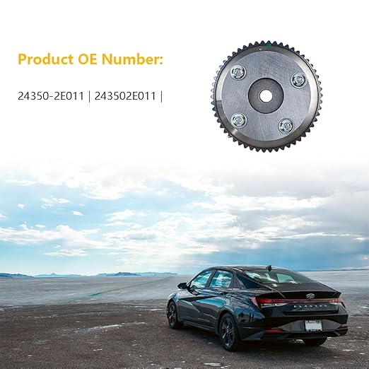 Engine Timing CVVT Camshaft Sprocket Gear Intake  Fit for Hyundai Elantra 2011-2015, Elantra GT 2013-2014, Kia Forte Koup 2014-2016, Soul 2012-2013  OE 24350-2E011 243502E011