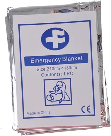 BESPORTBLE Emergency Thermal Blanket Survival 210x130cm Reflective Double-Sided Insulation Camping Blanket