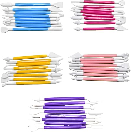 8Pcs Cake Sculpture Pen Cake Decorating Hand Tool Fondant Sculpture Pen Cake Scraper Clay Modeling Tool Easy To Use