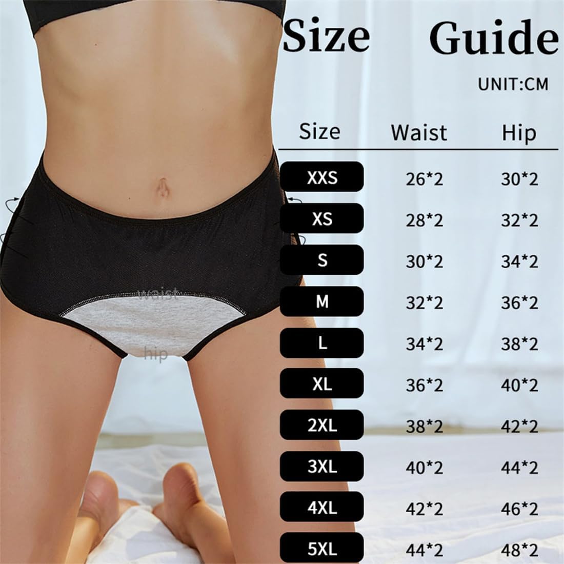 Women's Pelvic Floor Support Leakproof Underwear,Pelvic Support Underwear, Prolapse Supports Underwears over 60