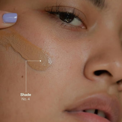 TEIA Cosmetics - Moisturizing Light Coverage Foundation, Natural Finish. Non-toxic, vegan, cruelty-free. (CAPUCCINO)