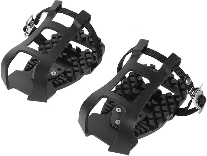 BESPORTBLE Toe Cage Adapters 1 Pair Toe Cages for Indoor Cycling Pedals Exercise Bicycle Pedals Adapters Fitness Bike Shoe Cage Bike Pedals Exercising Bike Pedals Black