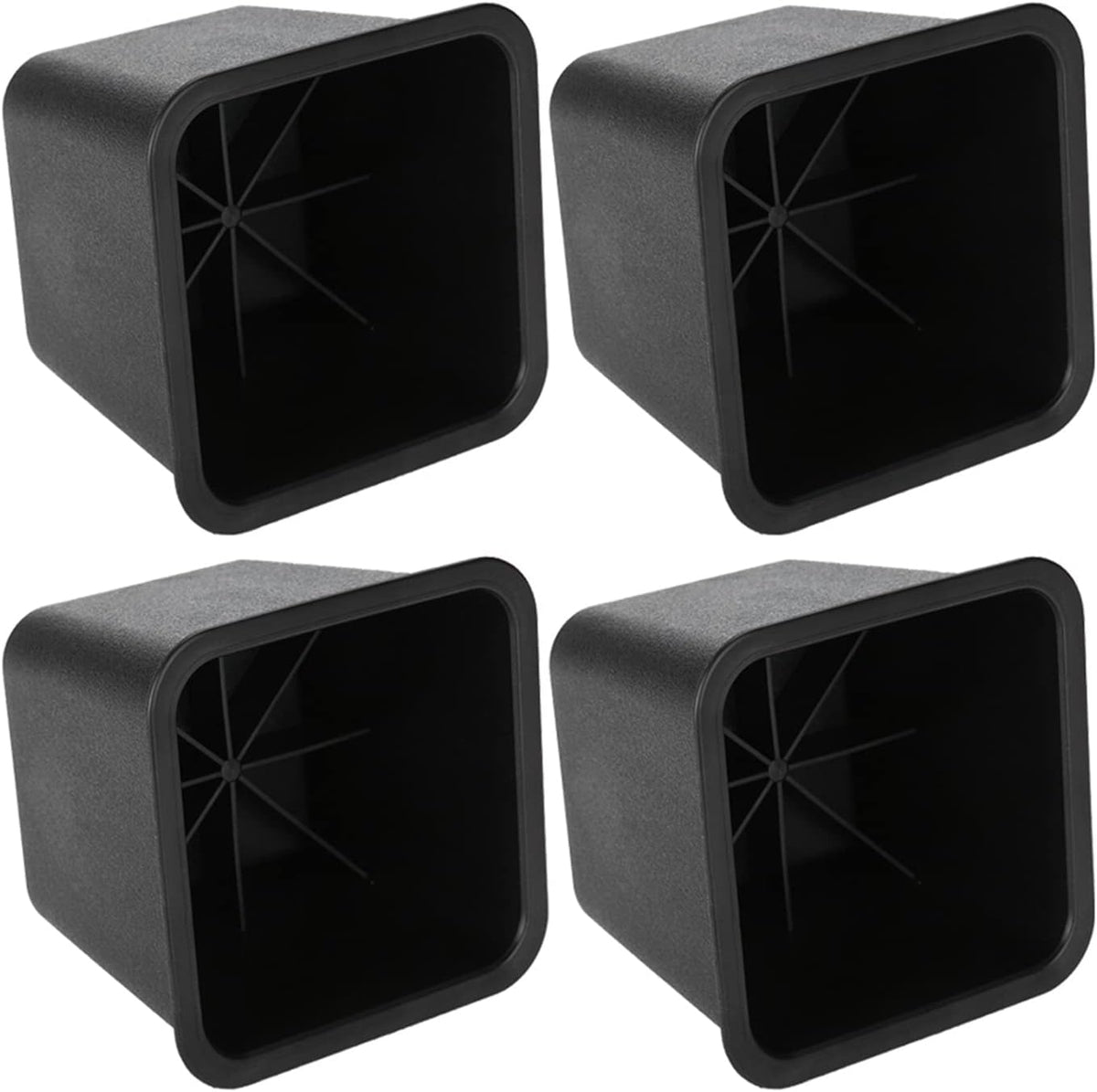 4 Pcs Bed Risers for Small Rooms and Dorms Wide Base Secure Recess, Adjustable PP Furniture Risers for Beds Sofas Chairs, Extra Storage