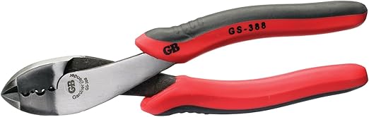 Gardner Bender GS-388 Electrical Pliers, Crimper & Cutter, Comfort Grip, Aluminum & Copper Wire, Hand Tool, 8 in. , Red