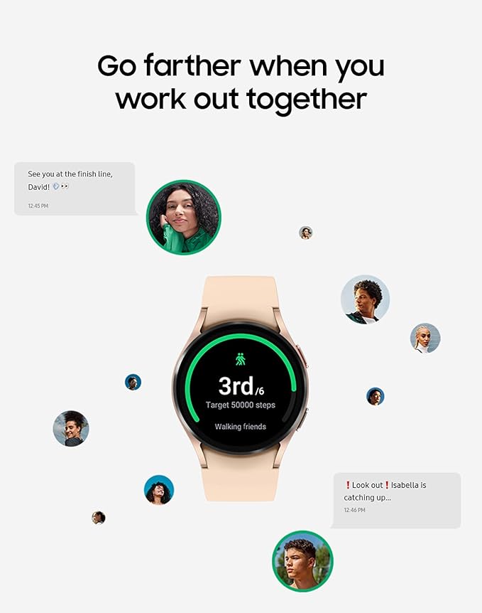 Samsung Galaxy Watch 4 40mm Smart Watch Bluetooth - Pink Gold (Renewed)