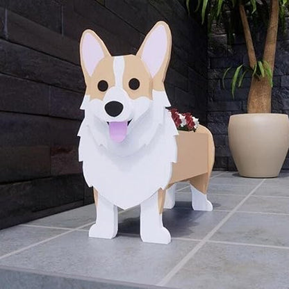 Dog Planter Plant Pot, Storage Containers Dog Planters, Cute Dog Flower Pot for Garden Decoration, Animal Shaped Plant Container Holder for Home, Outdoor Plants Handmade Pots