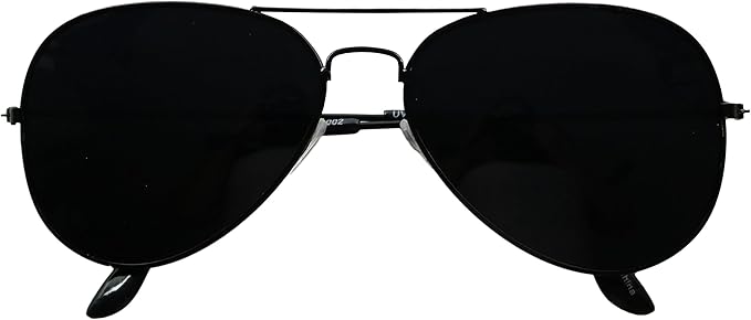 ShadyVEU Smoke Lens Pilot Sunglasses Retro UV400 Classic Metal Frame Shades