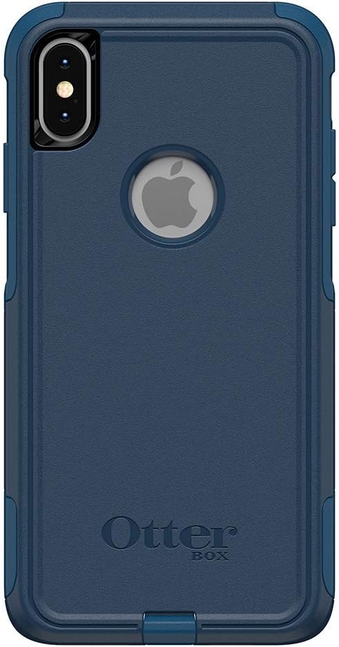 OTTERBOX COMMUTER SERIES Case for iPhone Xs Max - Retail Packaging - BESPOKE WAY (BLAZER BLUE/STORMY SEAS BLUE)