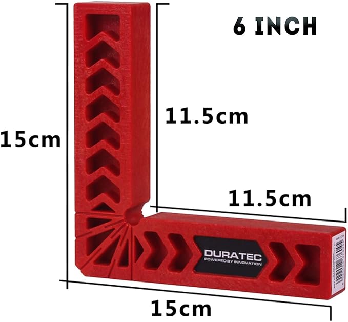 Positioning Squares, Woodworking Tool, Clamping 90 Degree Angles for Picture Frames, Boxes, Cabinets or Drawers (Set of 2) 6-Inch