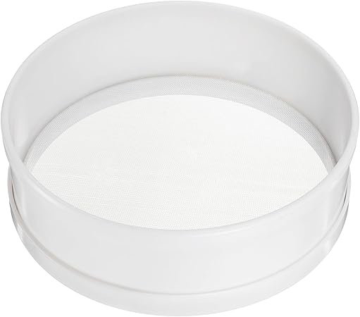 uxcell Stainless Steel Flour Sifter, 6Inch 50 Mesh Round Sifter Flour Sieve Mini Fine Mesh for Baking Cake Bread, White