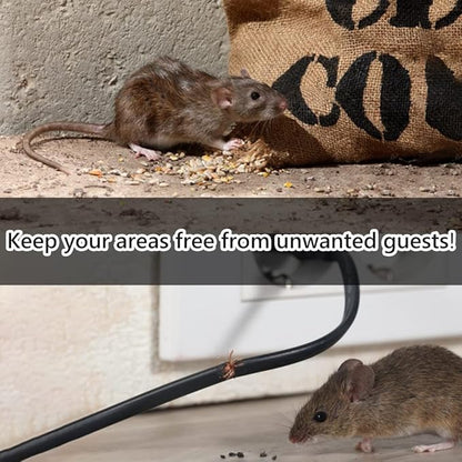 Ultrasonic Rodent Repellent Battery Operated Mouse Repellent for Car Engines Pest Repeller Rat Mice Deterrent with Strobe Lights Under Hood Animal Repeller 1Pack