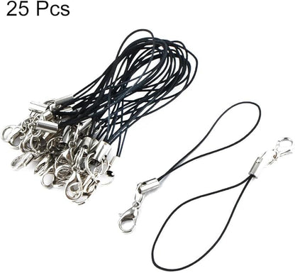 uxcell Metal Nylon 5cm 2" Long Lobster Clasp Closure Keychain Key Chain Strap