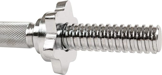 Sunny Health  Fitness 14" Threaded Chrome Dumbbell Bar Pair - STDBH-14