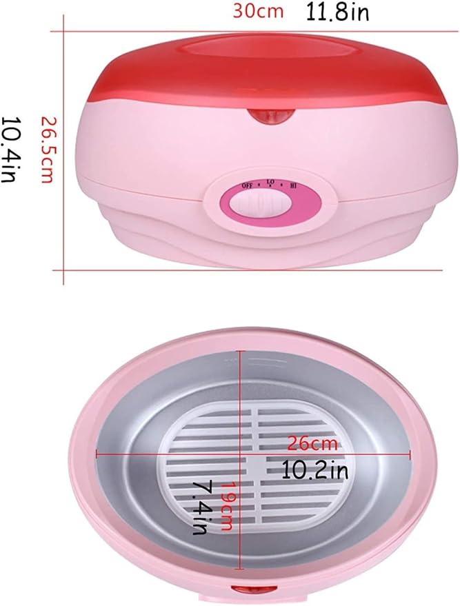 Wax Warmer, Portable Electric Hair Removal Kit, Adjustable Wax Heater Accessories with Heat Insulation Board, Hot Wax Machine
