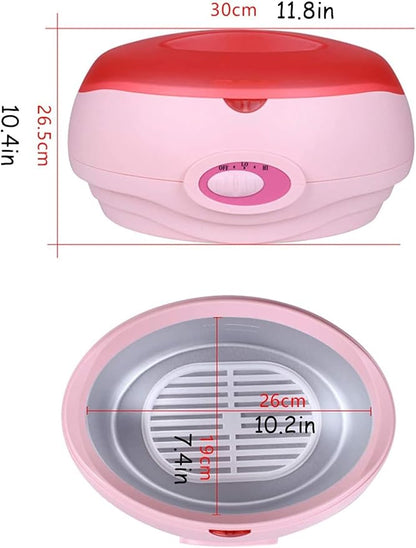 Wax Warmer, Portable Electric Hair Removal Kit, Adjustable Wax Heater Accessories with Heat Insulation Board, Hot Wax Machine