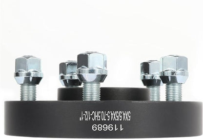 1 inches 5x4.5 5x4.5 Wheel Spacers 2Pcs 5 Lugs Hubcetric Wheel Adapters with Navajo 1991-1994 for Town Car 1981-2004 / for Aviator 2003-2005 with 70.5 Center Bore 1/2 Studs