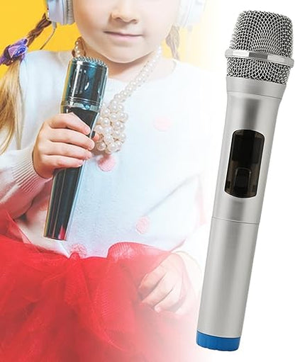 Microphone Toy Kids Microphone for Play Speech Practice Microphone Prop Simulated Microphone for Events Cosplay Costume Party, Blue Base
