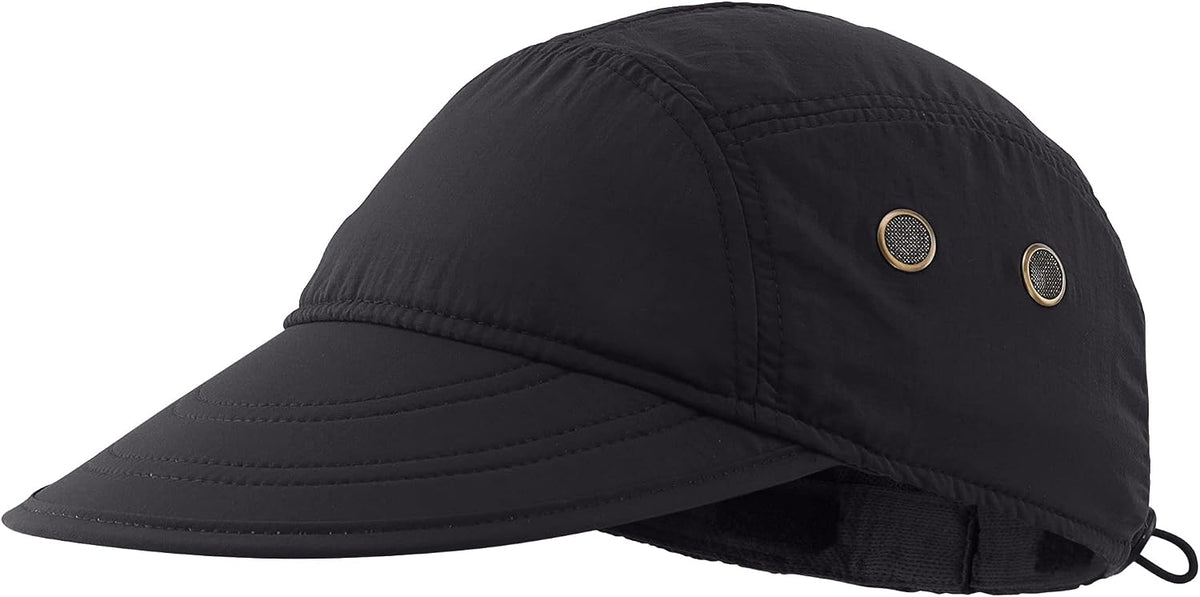 Connectyle Mens Foldable UV Protection Sun Hat with Removable Neck Flap Outdoor Adventure Sun Cap for Fishing Hiking Safari