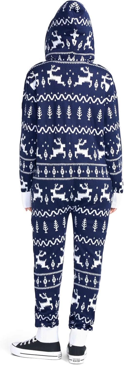 Tipsy Elves Christmas Knit Jumpsuits - Cozy Knit One Piece Jumpsuit for Adults