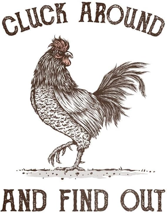 Color Grey TeeFury - Cluck Around and Find Out - Mens Animal, T-Shirt