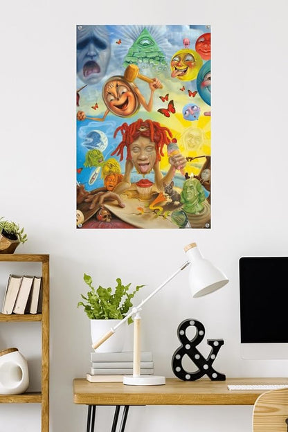 Trends International Trippie Redd "Life's A Trip" - Art Wall Poster, 24" x 36" Canvas Poster