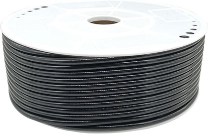 Pneumatic 1/4" OD Tubing 550Ft PU Air Tube Hose Pipe for Air Line or Water Transfer (Black)
