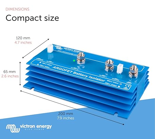 Victron Energy Argofet Battery Isolators 200-2AC (2 Batteries 200 amp)