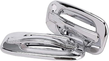 Chrome Door Handle Covers Without Passenger Keyhole 2DRS for Chevy Tahoe 2000-2006 GMC Sierra 1999-2006 Silverado 2000-2006 Suburban 2000-2006 Yukon 2000-2006