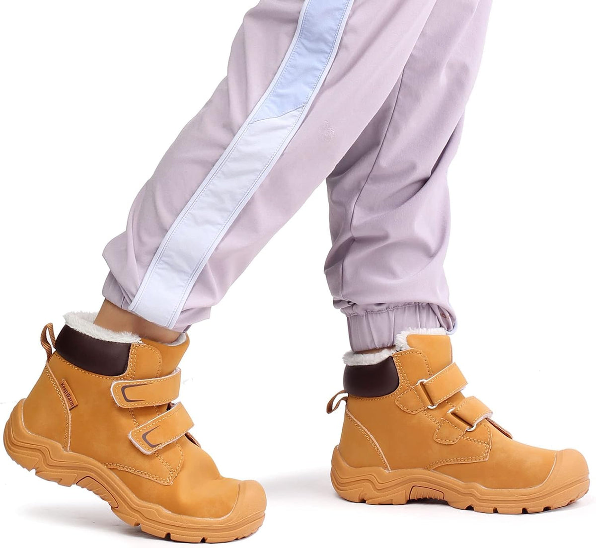 33 EU Little Kids, 1.5 US Big Kids, zpllsbratos Kids Girls Boys Winter Snow Boots Fur Lined Warm Ankle Boots Non Slip Outdoor Hiking Trekking Shoes.