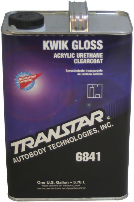 Transtar 6841 Kwik Gloss Clearcoat, 1-Gallon (has multiple dents)