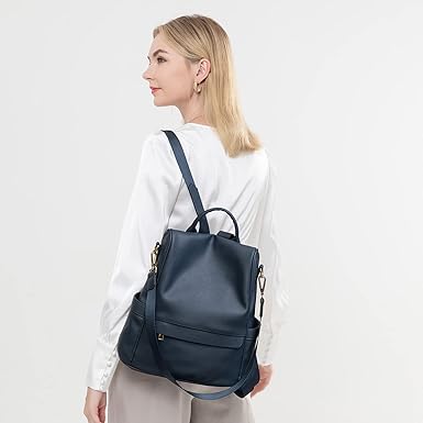 CHERUTY Women Backpack Purse PU Leather Anti-theft Casual Shoulder Bag Fashion Ladies Satchel Bags