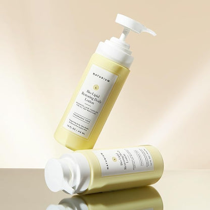 Naturium Bio-Lipid Restorative Hydrating Body Lotion with Shea Butter, Fragrance Free, 14 oz