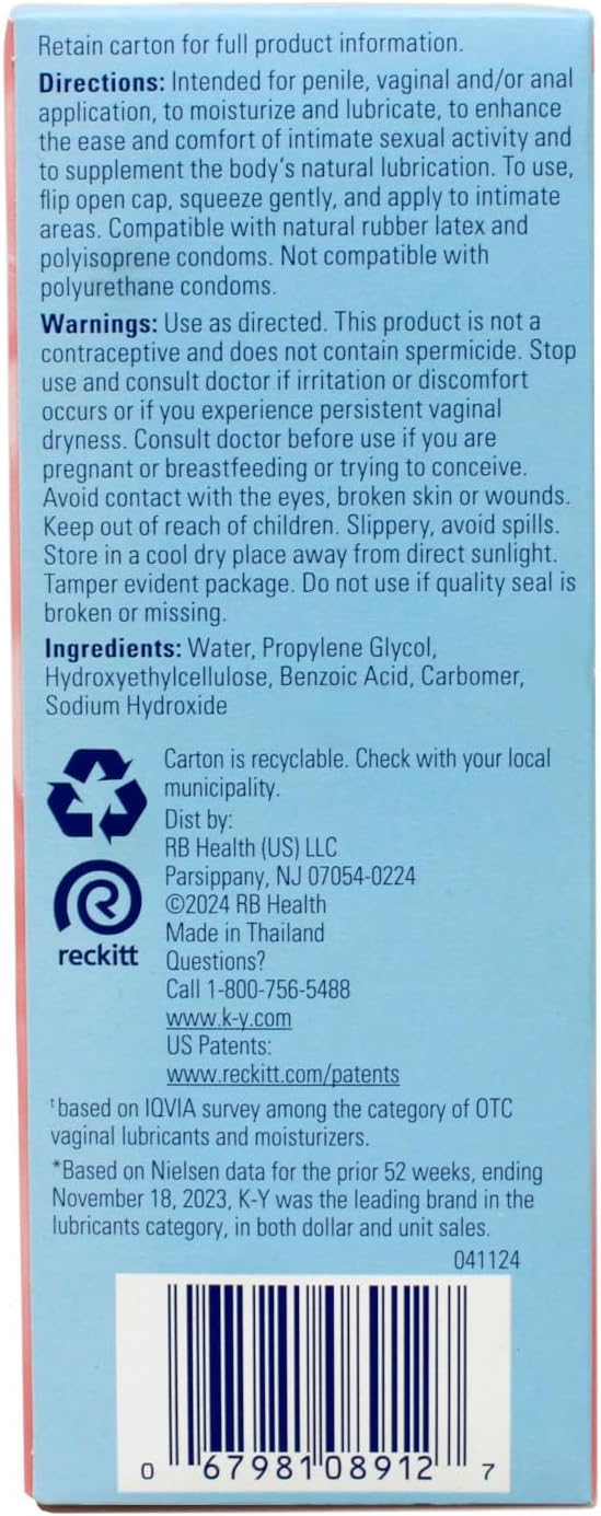 KY's Lubricant Jelly, 4 Oz. (Pack of 1)