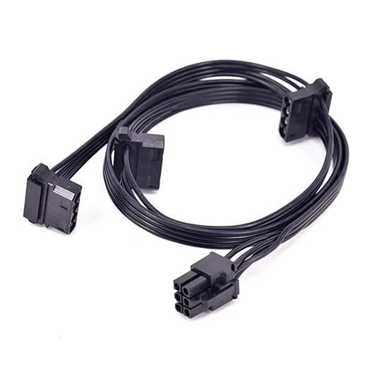 PCIe 8Pin 62Pin IDE SATA CPU 44Pin ATX 24Pin Power Supply Cable for RMX Series RM1000x RM850x RM750X RM650x RM550x(6Pin to 3 IDE)