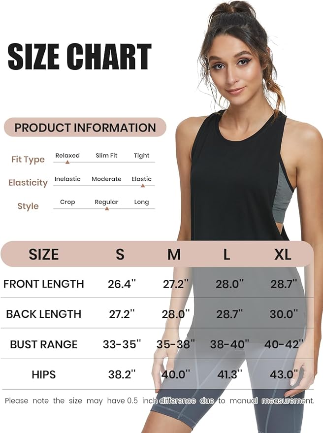 Cosy Pyro Workout Tank Tops for Women Lightweight Running Tanks Basic Gym Tops Sleeveless Athletic Yoga Shirts-4 Pack