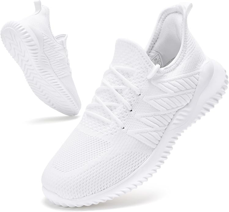 Breathable, anti-slip, lightweight memory foam sneakers for all-day wear, walking, yoga, or running.