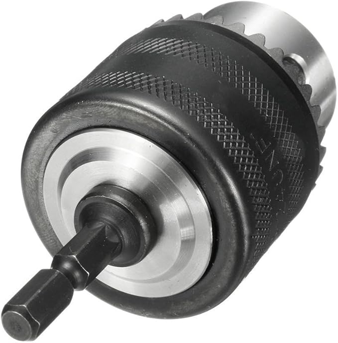 1.5-13mm Capacity Drill Chuck, 1/2-20UNF Mount Impact Driver Bits Chuck Conversion 1/4" Hex Shank Quick Connect Change Adapter Converter with Chuck Key