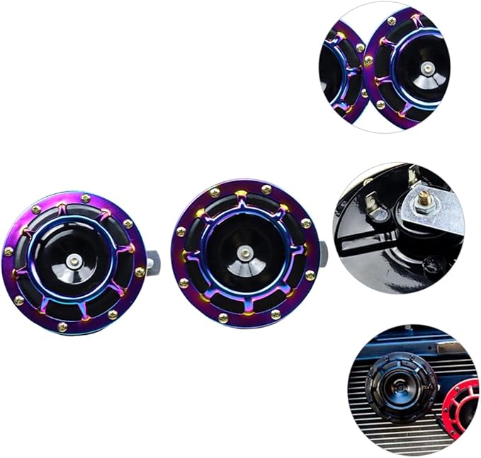 12v Motorbike Horn Super Loud Car Air Horn Waterproof Colorful Electric Speaker Upgrade