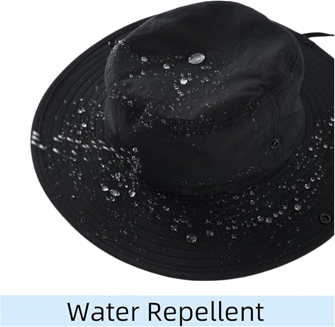 Connectyle Sun Hat for Men and Women Outdoor with UV Protection Safari Hat for Fishing, Hiking, Gardening, Breathable Cowboy Hat UPF50